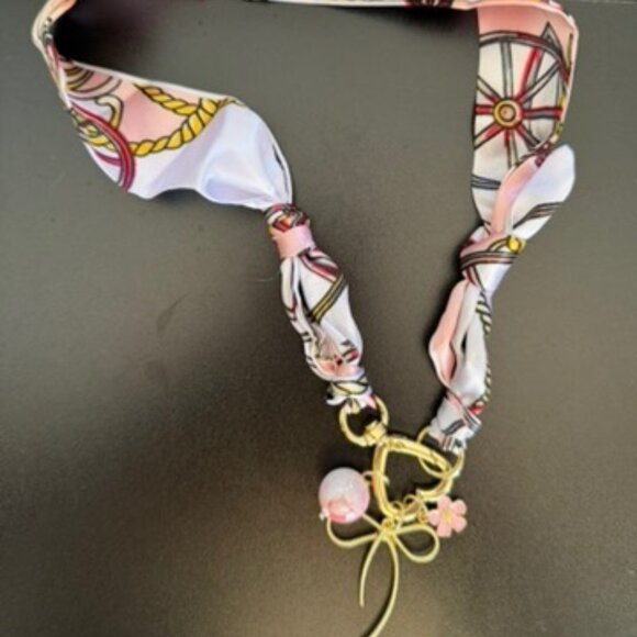 BOUTIQUE SCARF AND CHARM NECKLACE - Picture 1 of 4